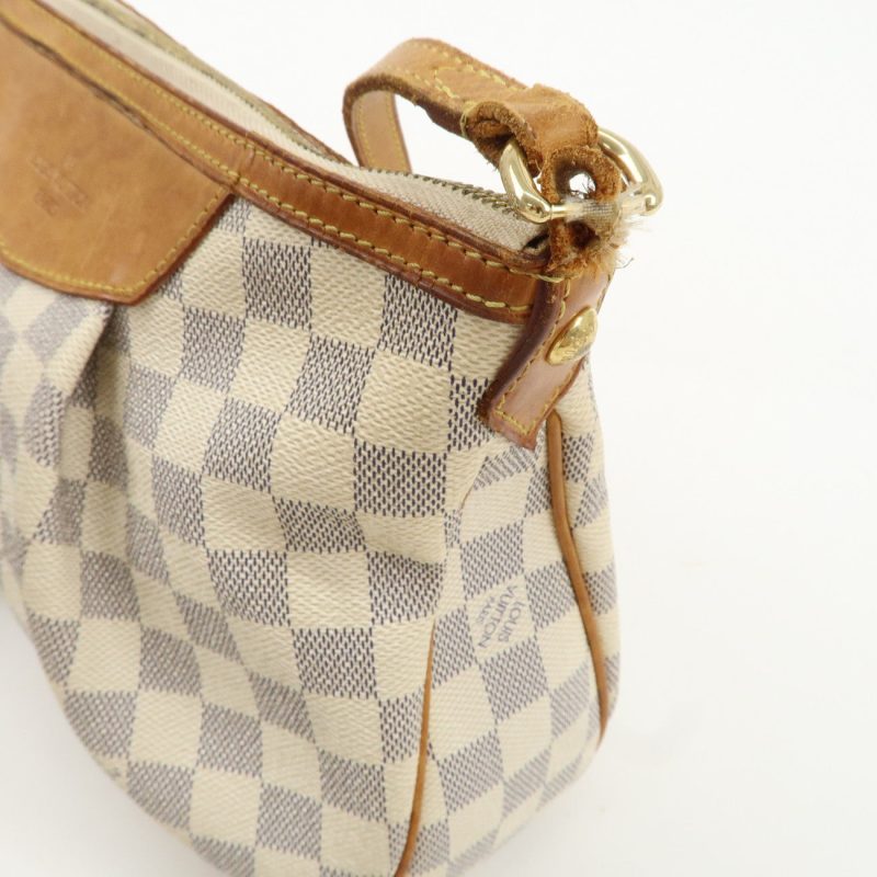 Louis Vuitton Damier Azur Siracusa PM Shoulder Bag N41113 - Image 13