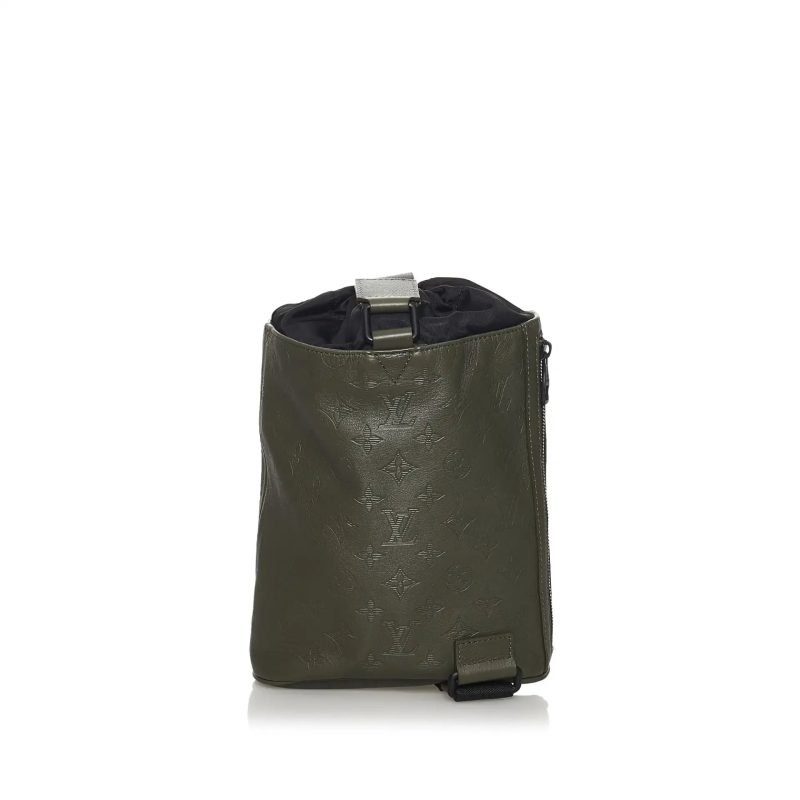Louis Vuitton Chalk Sling Bag Green Monogram Leather - Image 4