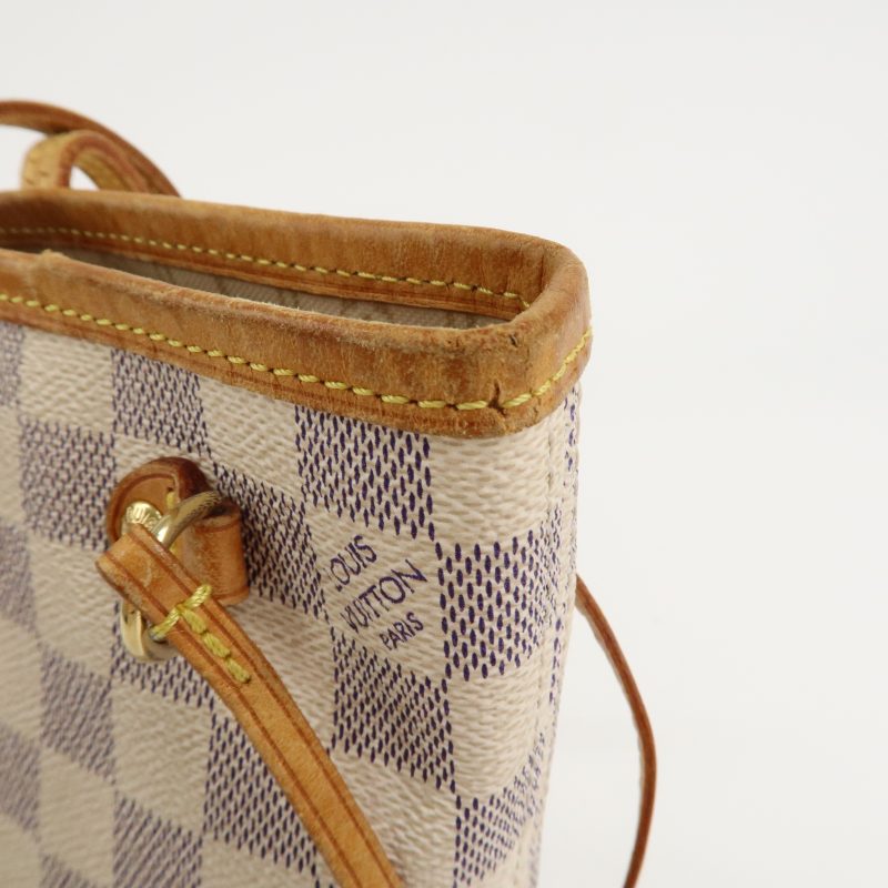 Louis Vuitton Damier Azur Neverfull PM Tote Bag Hand Bag N51110 - Image 15