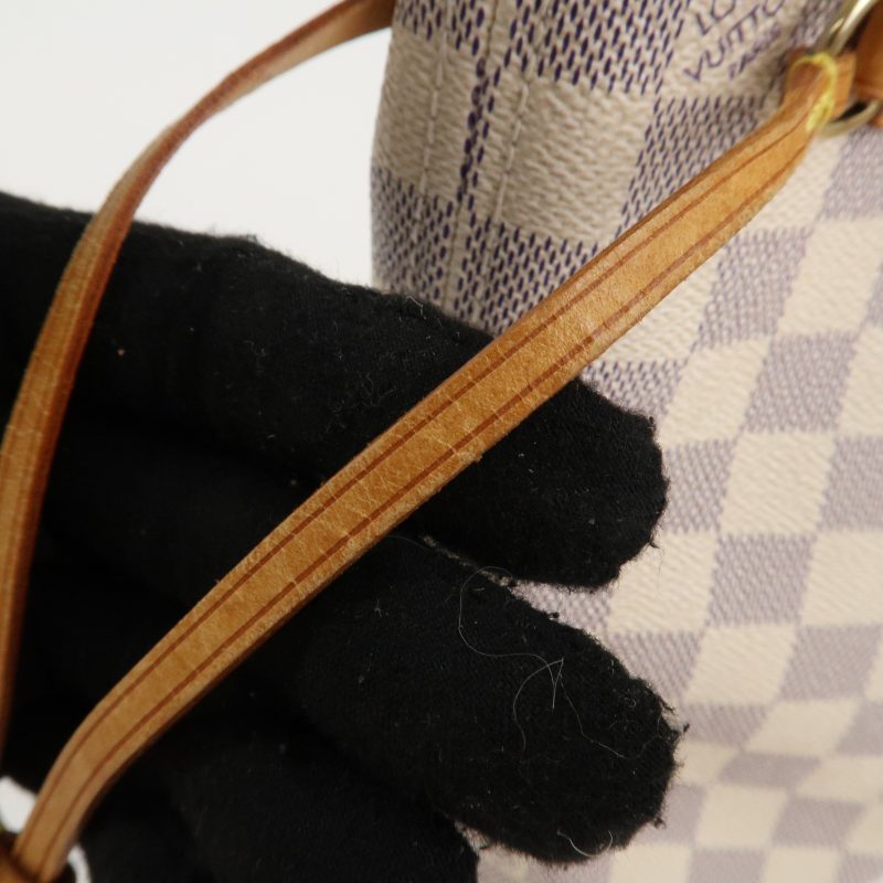 Louis Vuitton Damier Azur Neverfull PM Tote Bag Hand Bag N51110 - Image 18