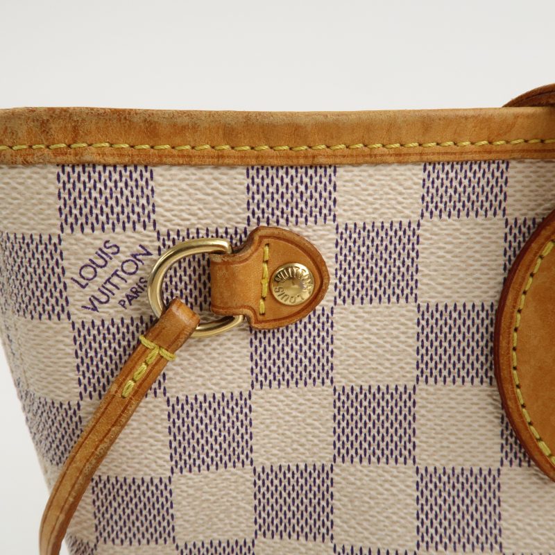Louis Vuitton Damier Azur Neverfull PM Tote Bag Hand Bag N51110 - Image 19
