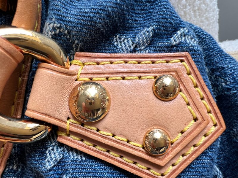 Louis Vuitton Blue Empreinte Monogram Twice Bag - Image 7