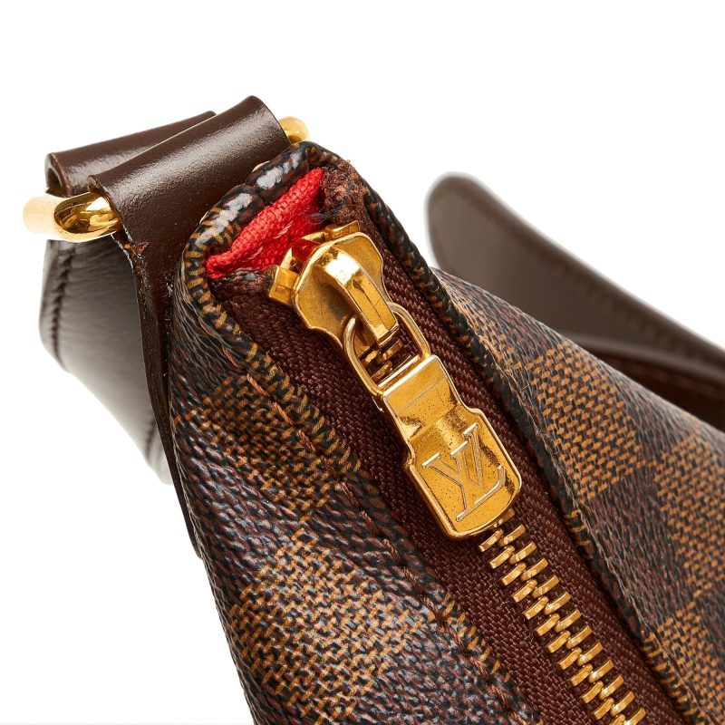 LOUIS VUITTON Bloomsbury GM Damier Ebene Shoulder Crossbody Bag Brown - Image 9