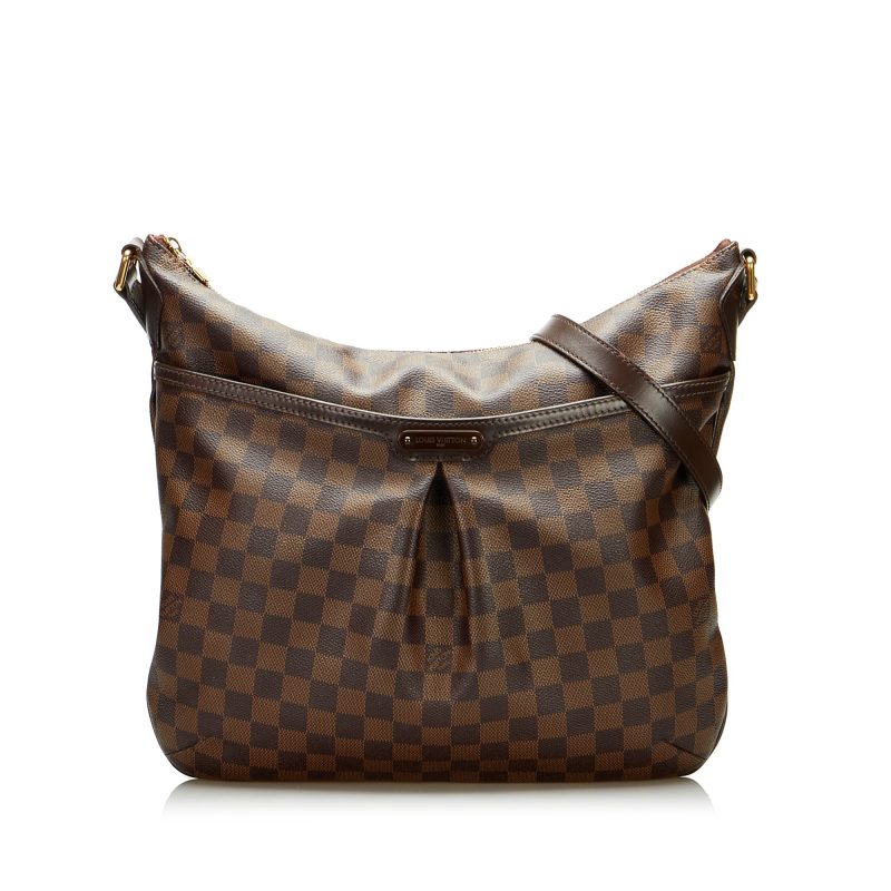 LOUIS VUITTON Bloomsbury GM Damier Ebene Shoulder Crossbody Bag Brown