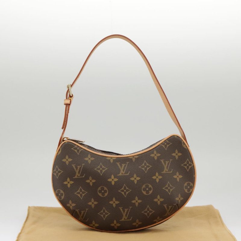 Louis Vuitton Croissant Bag Medium in Damier Azur Canvas Beige and White - Image 22