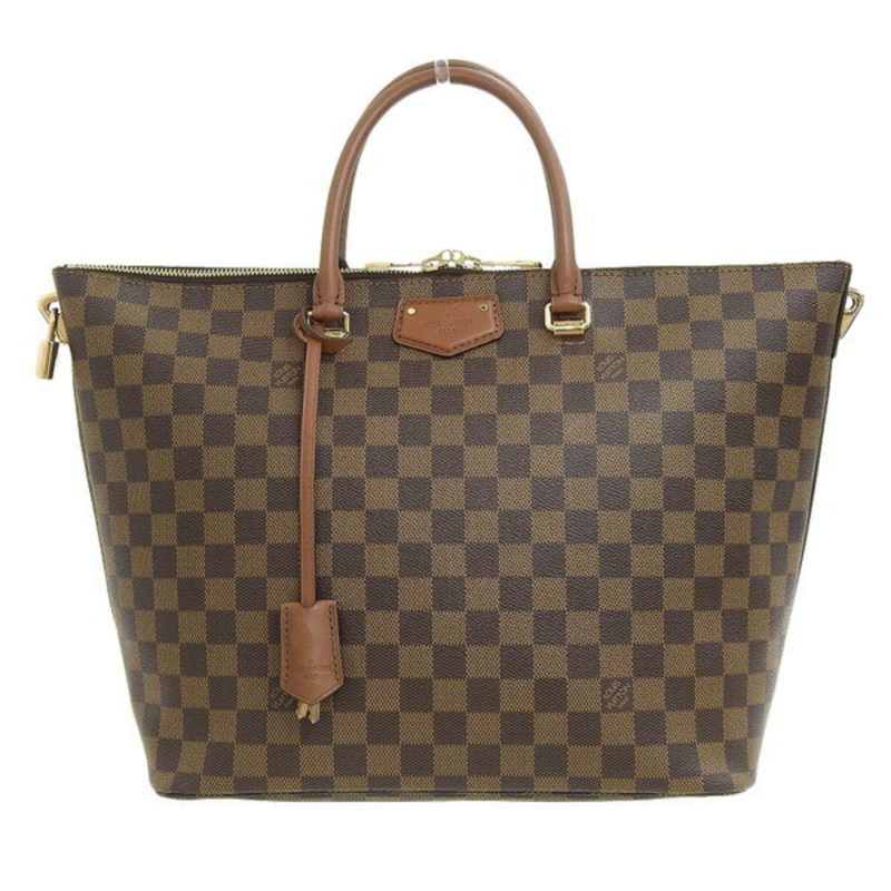 LOUIS VUITTON Belmont Damier Ebene Shoulder Bag Brown