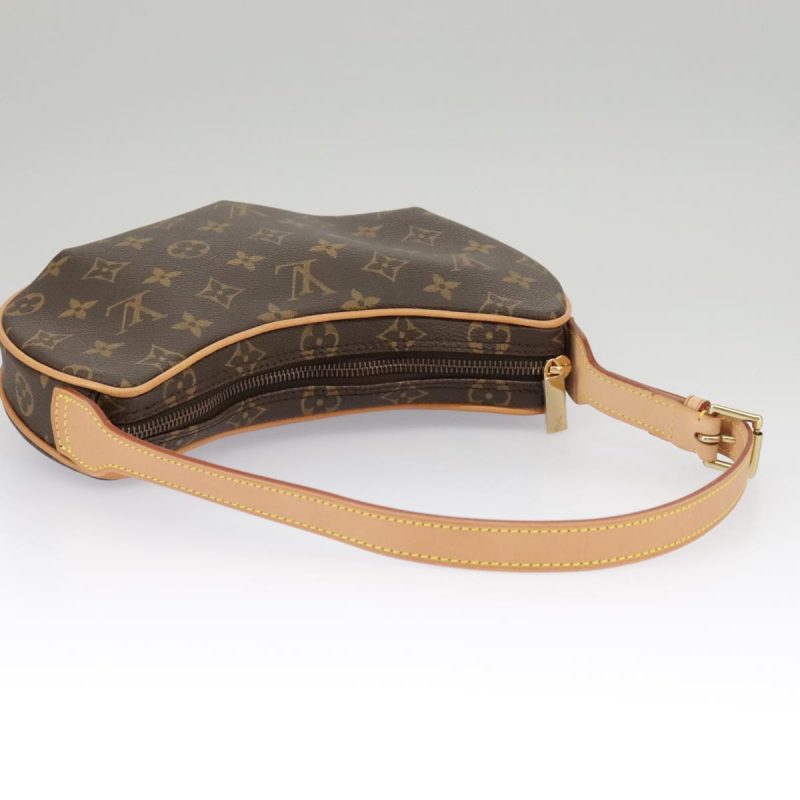 Louis Vuitton Croissant Bag Medium in Damier Azur Canvas Beige and White - Image 6