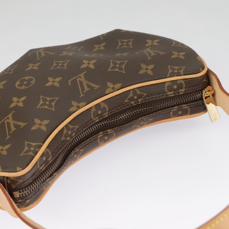 Louis Vuitton Croissant Bag Medium in Damier Azur Canvas Beige and White - Image 5