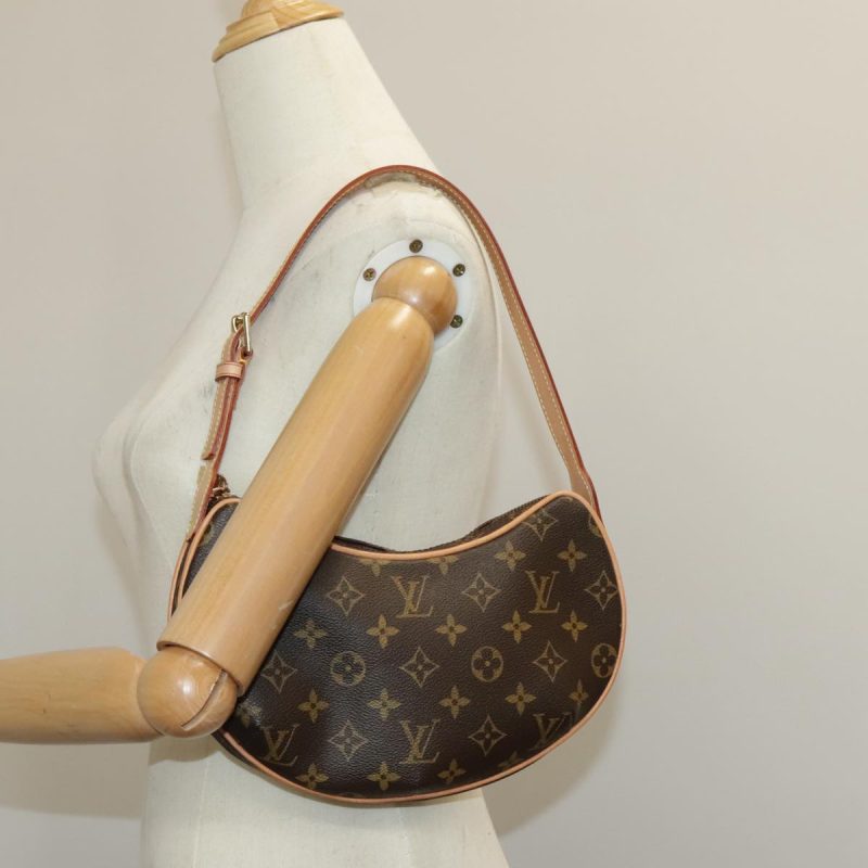 Louis Vuitton Croissant Bag Medium in Damier Azur Canvas Beige and White - Image 23