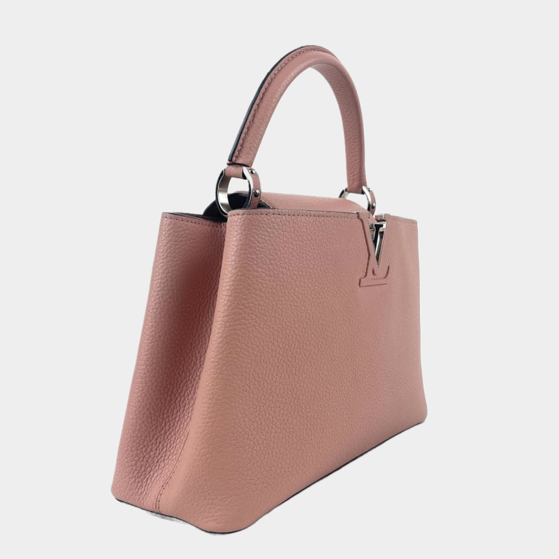 LOUIS VUITTON Capucines Noir/Pink M42242 Taurillon Leather Size PM - Image 2