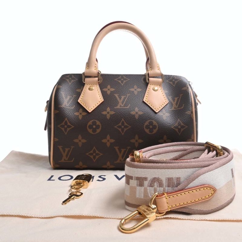 LOUIS VUITTON Monogram Speedy Bandouliere 20 Handbag M45957 Brown Women's - Image 2