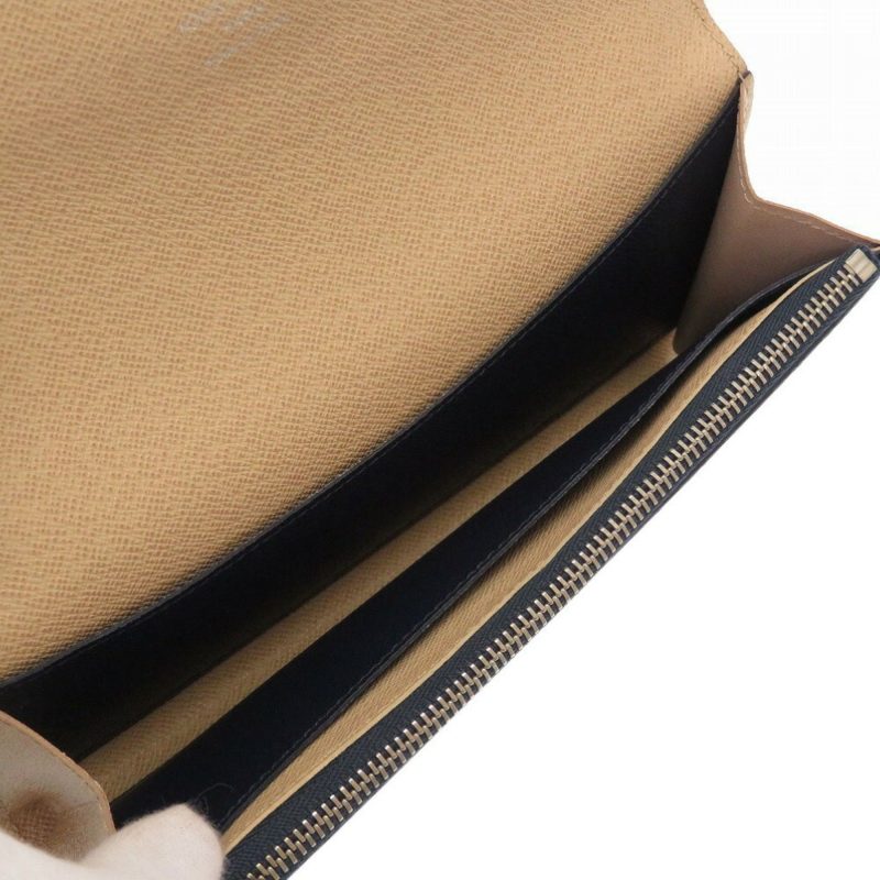 Louis Vuitton Epi Portefeuille Emily M60854 Leather Andigo Blue Long Wallet - Image 3