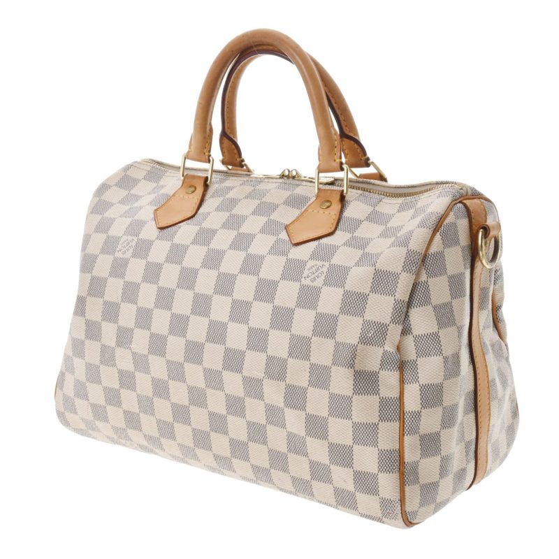Louis Vuitton Damier Azur Speedy Bandouliere 30 Satchel (SHF-22266) - Image 2