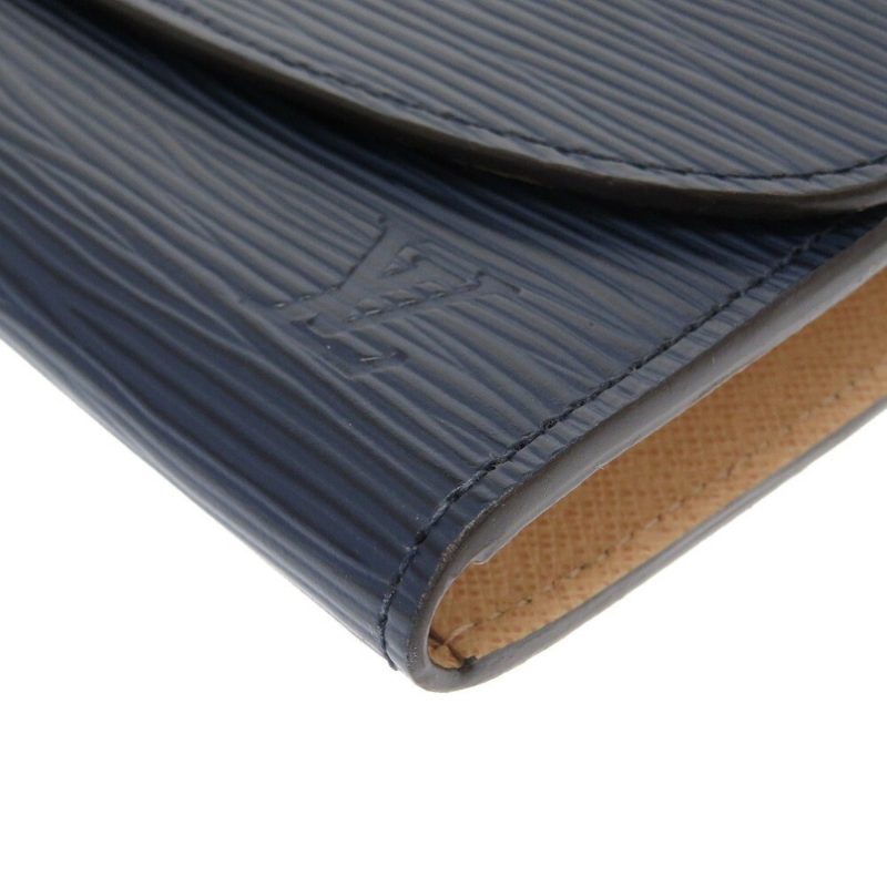 Louis Vuitton Epi Portefeuille Emily M60854 Leather Andigo Blue Long Wallet - Image 4