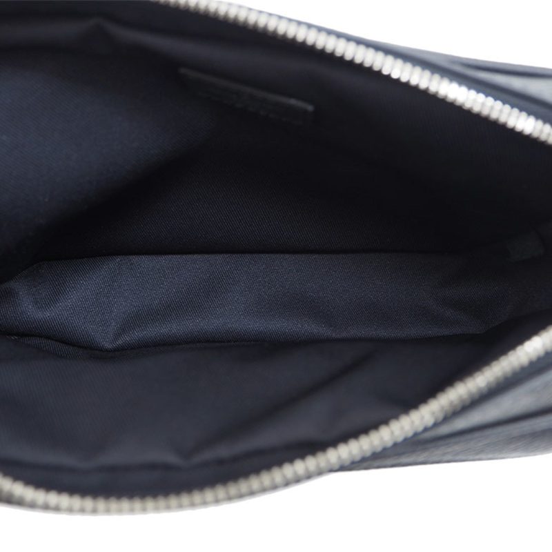 Louis Vuitton Bumback Outdoor Body Bag Taiga Black M33438 Waist Pouch Men's - Image 9