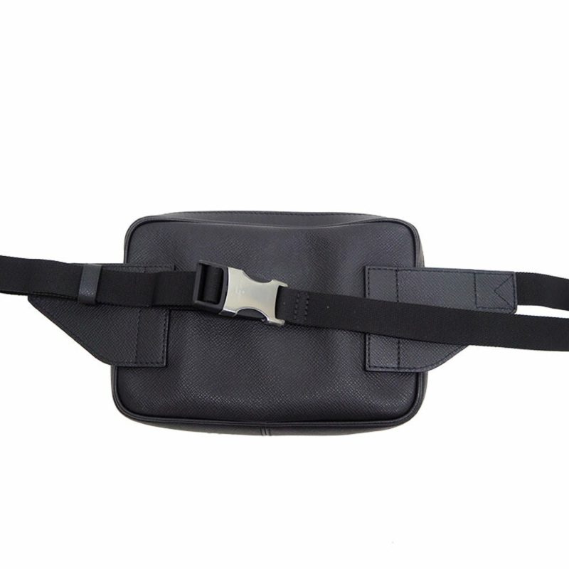 Louis Vuitton Bumback Outdoor Body Bag Taiga Black M33438 Waist Pouch Men's - Image 3