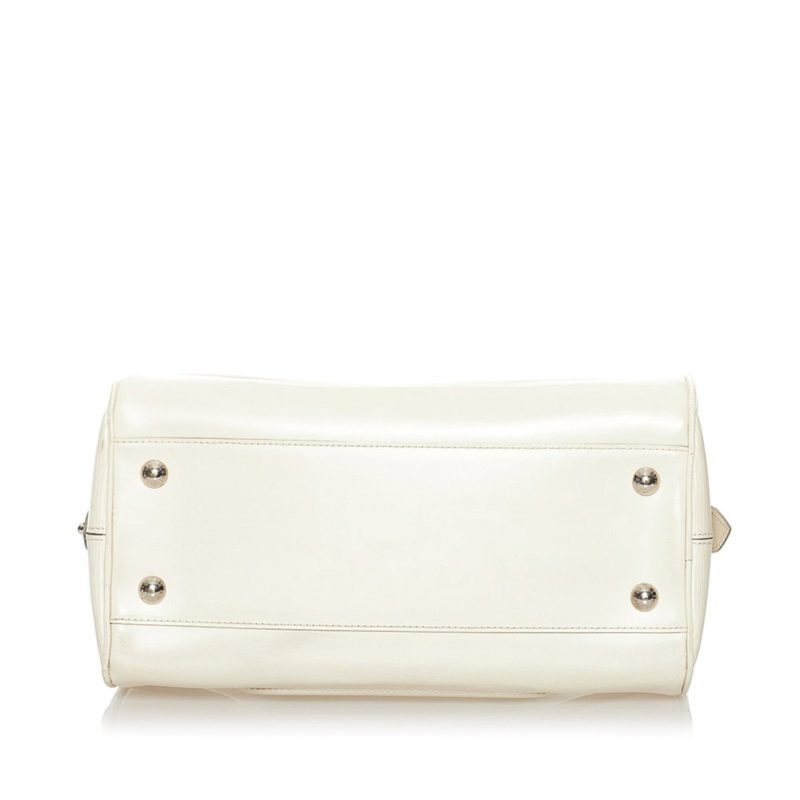 Louis Vuitton Epi Montaigne PM Handbag M5932J White Leather Ladies LOUIS VUITTON - Image 4