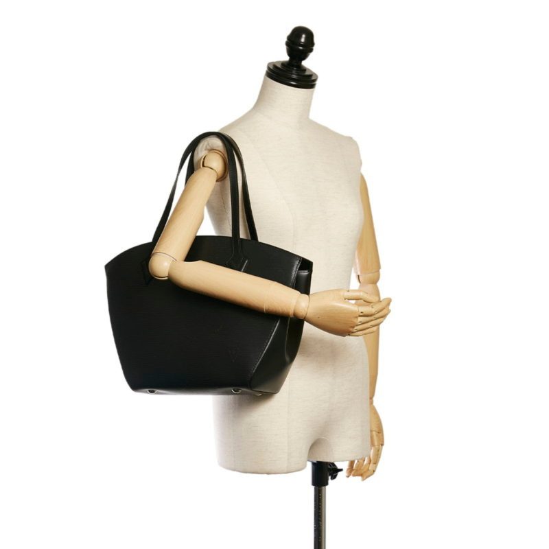 Louis Vuitton Epi Saint-Jacques Tote Bag M50042 Noir Black Leather Ladies LOUIS VUITTON - Image 9