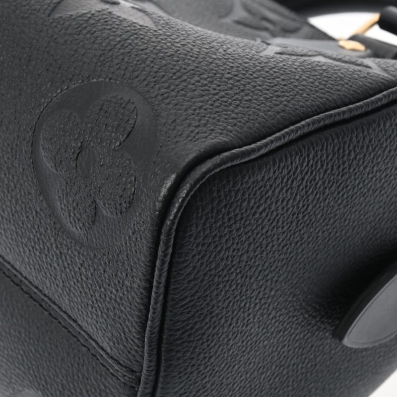 LOUIS VUITTON Monogram Empreinte Speedy Bandouliere 20 Noir M58953 Women's Leather Bag - Image 8