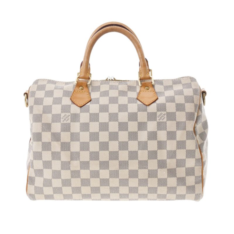 Louis Vuitton Damier Azur Speedy Bandouliere 30 Satchel (SHF-22266)