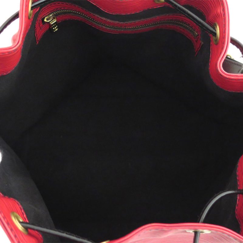 LOUIS VUITTON Shoulder Bag Epi Petit Noe Leather Red x Black Women's - Image 3