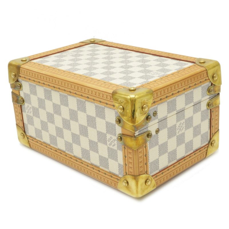 Louis Vuitton Damier Azur Coffret Tresor 24 Makeup Box Case Hard Trunk SP Order - Image 2