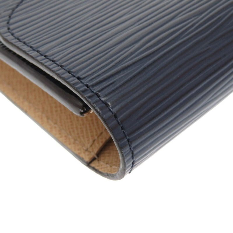 Louis Vuitton Epi Portefeuille Emily M60854 Leather Andigo Blue Long Wallet - Image 5