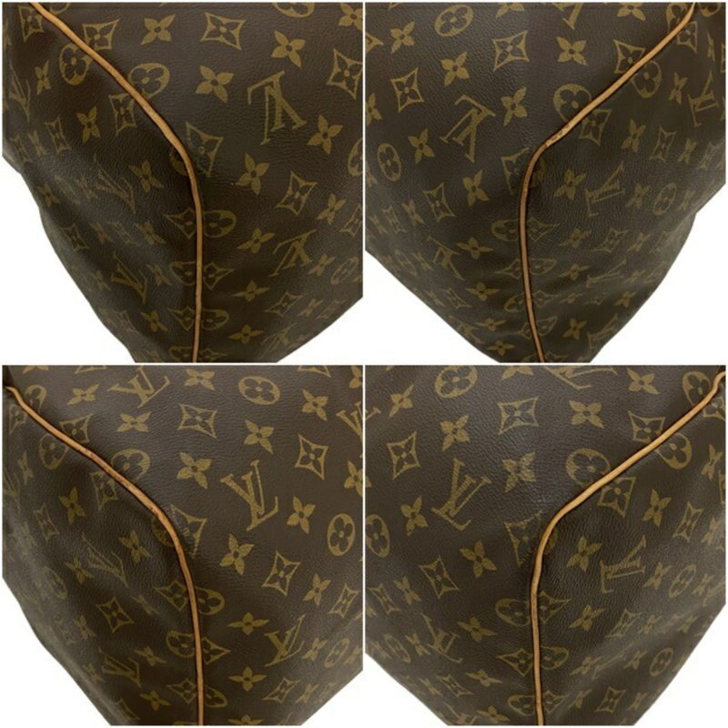 Louis Vuitton Boston Bag Keepol 55 Brown Beige Monogram M41424 Nume MI0951 LOUIS VUITTON Handbag Unisex Louis Vuitton - Image 5