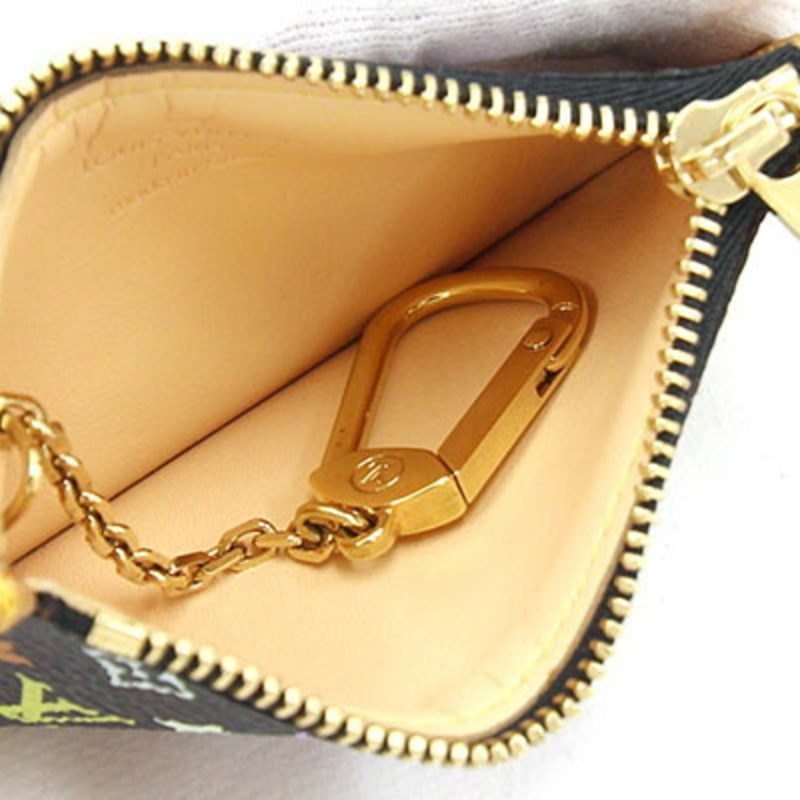 Louis Vuitton Coin Case Pochette Cremonogram Multicolor M92654 Noir Ladies Purse Key LOUISVUITTON - Image 3