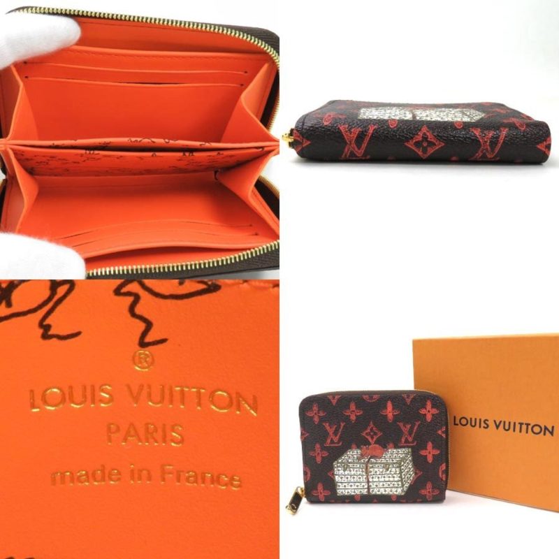 Louis Vuitton Coin Purse Card Case Catgram Grace Coddington Collaboration Zippy Marron Transformed Monogram Canvas Ladies M63883 - Image 5