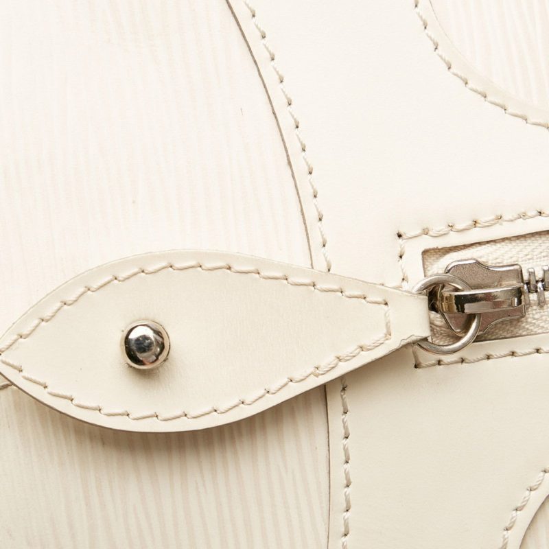Louis Vuitton Epi Montaigne PM Handbag M5932J White Leather Ladies LOUIS VUITTON - Image 8