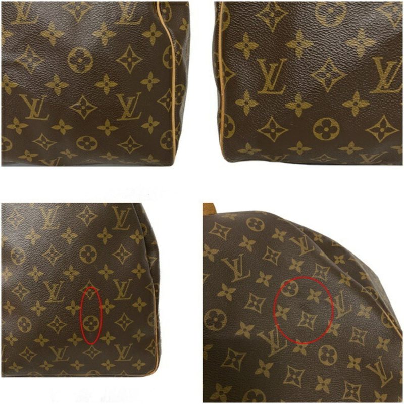 Louis Vuitton Boston Bag Keepol 55 Brown Beige Monogram M41424 Nume MI0951 LOUIS VUITTON Handbag Unisex Louis Vuitton - Image 7