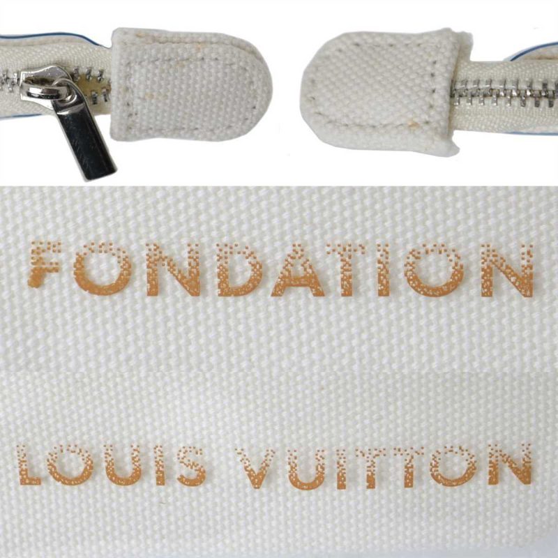 Louis Vuitton Foundation Museum Limited Edition Pouch White - Image 5