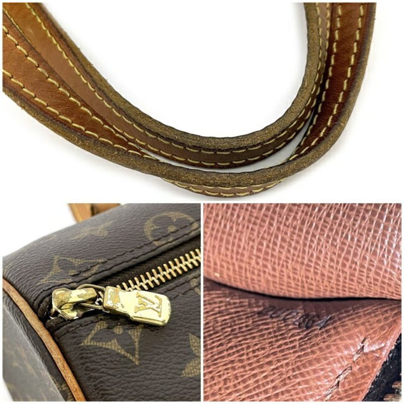 Louis Vuitton Boston Bag Papillon 26 Brown Monogram M51386 Canvas Leather DU0064 LOUIS VUITTON Handbag Women's Nume - Image 10