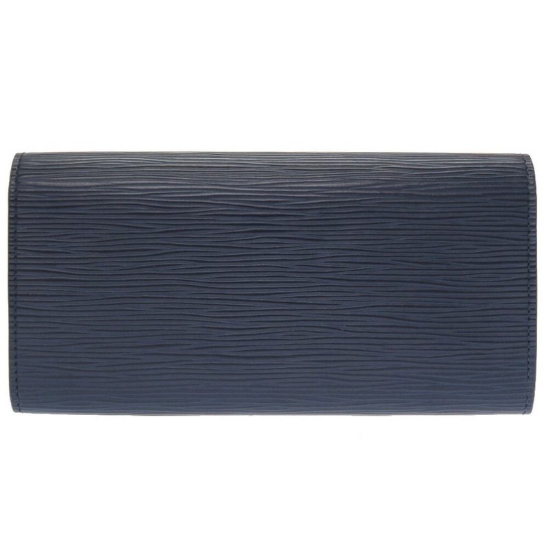 Louis Vuitton Epi Portefeuille Emily M60854 Leather Andigo Blue Long Wallet - Image 2