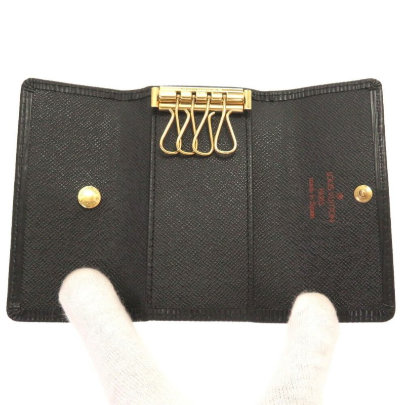 Louis Vuitton Epi Multicle 4 Black M63822 Row Key Case - Image 3