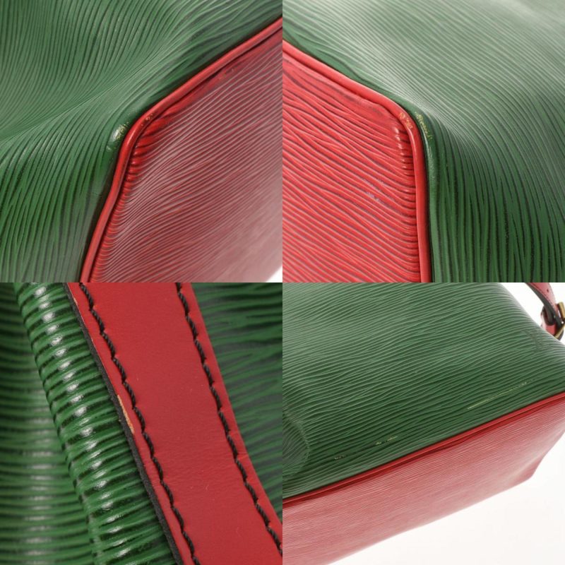 LOUIS VUITTON Epi Petit Noe Bicolor Green / Red M44147 Women's Leather Shoulder Bag - Image 8