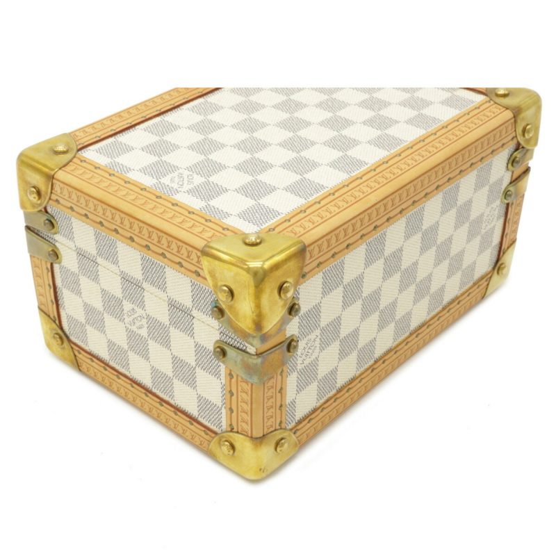 Louis Vuitton Damier Azur Coffret Tresor 24 Makeup Box Case Hard Trunk SP Order - Image 3