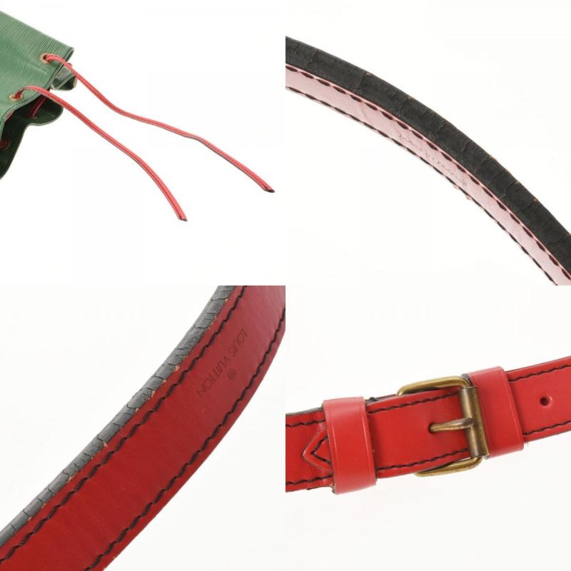 LOUIS VUITTON Epi Petit Noe Bicolor Green / Red M44147 Women's Leather Shoulder Bag - Image 9