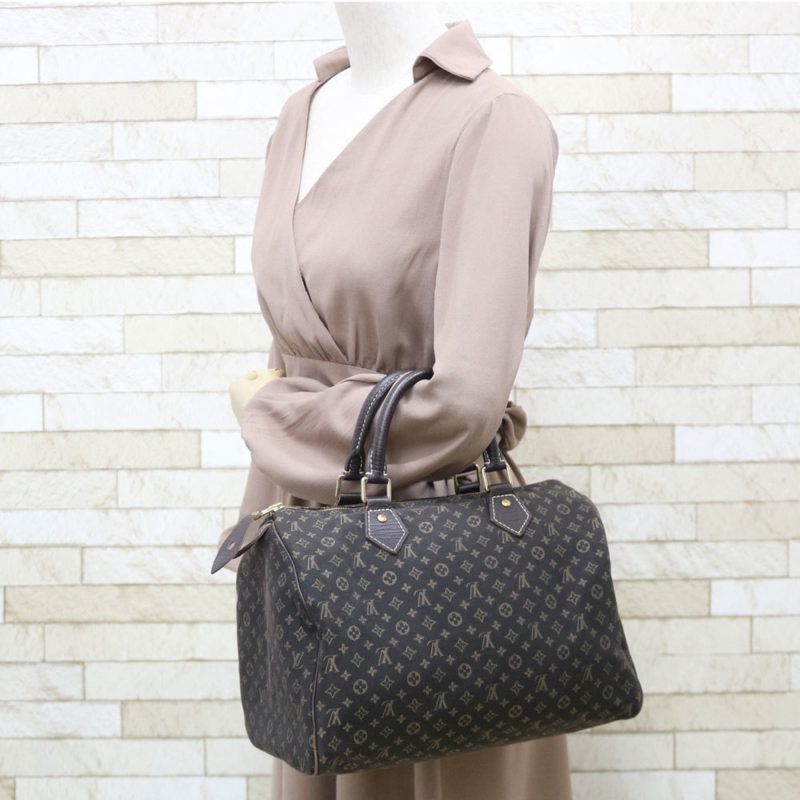Louis Vuitton Boston Bag Mini Run Handbag Speedy 30 M95224 Brown Ladies - Image 2