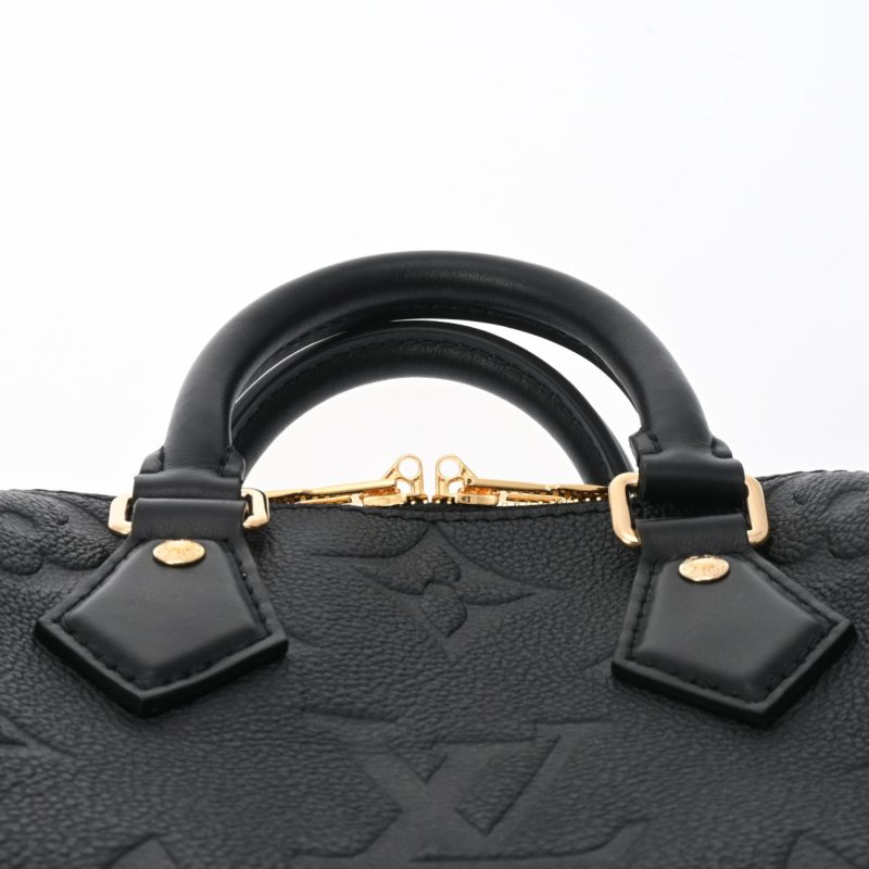 LOUIS VUITTON Monogram Empreinte Speedy Bandouliere 20 Noir M58953 Women's Leather Bag - Image 3