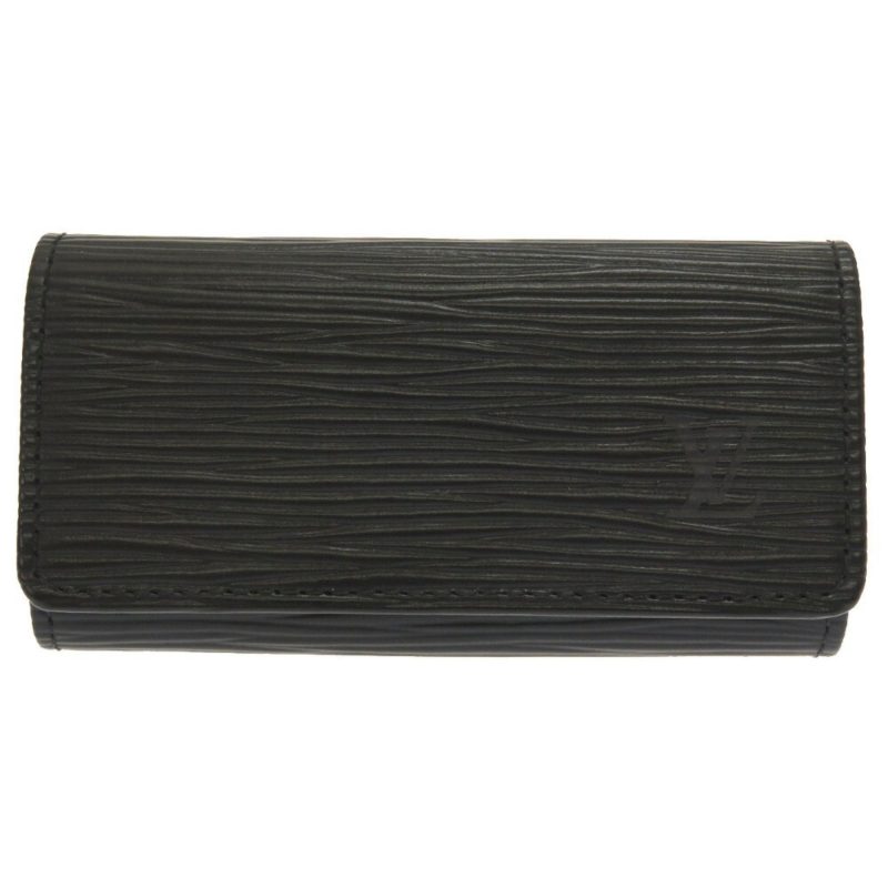 Louis Vuitton Epi Multicle 4 Black M63822 Row Key Case