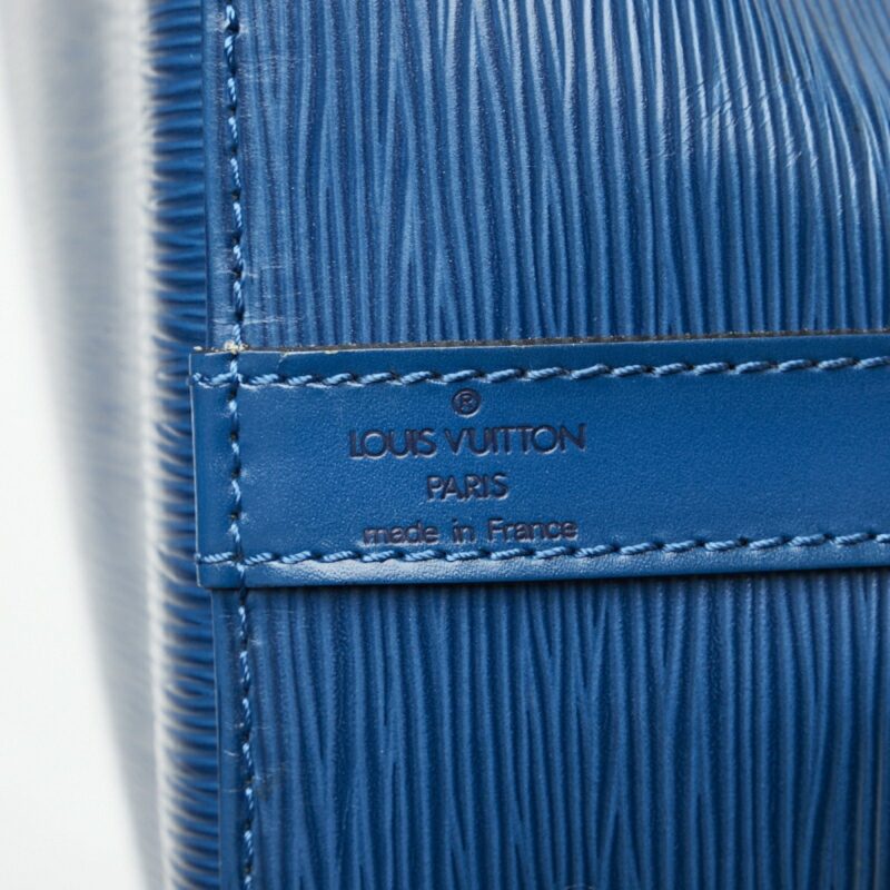 LOUIS VUITTON Epi Petinoe Shoulder Bag M44105 Toledo Blue Leather Women's - Image 7