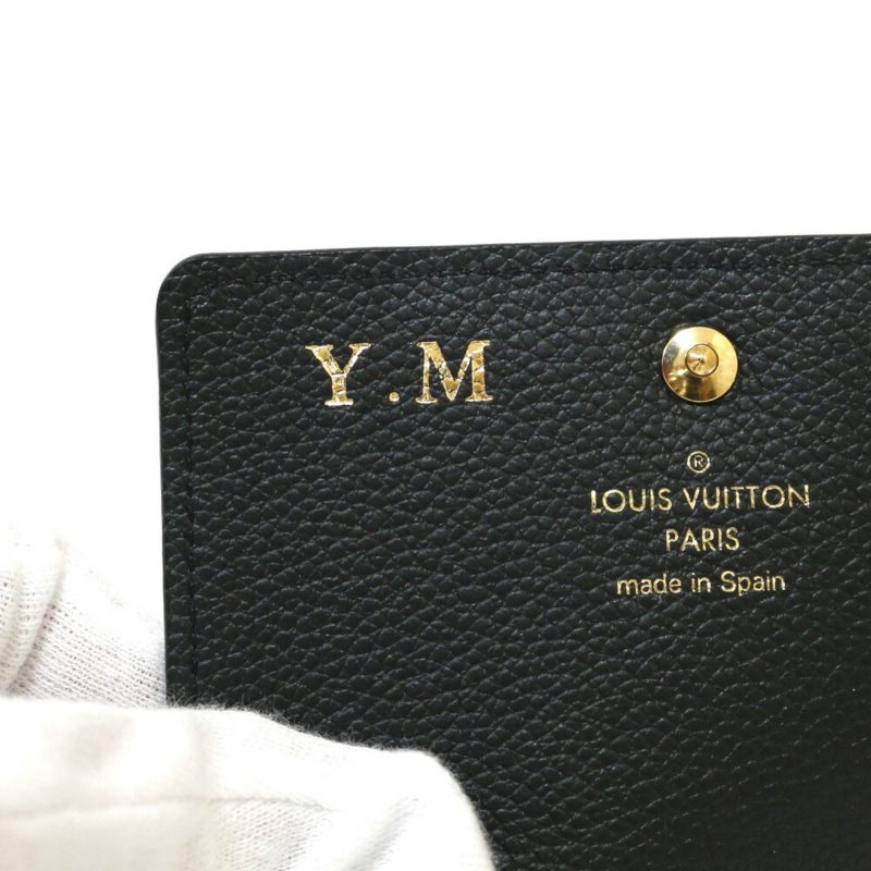 Louis Vuitton Card Case Monogram Amplant Initials Amberop Cult de Visit M58456 Black Ladies - Image 7