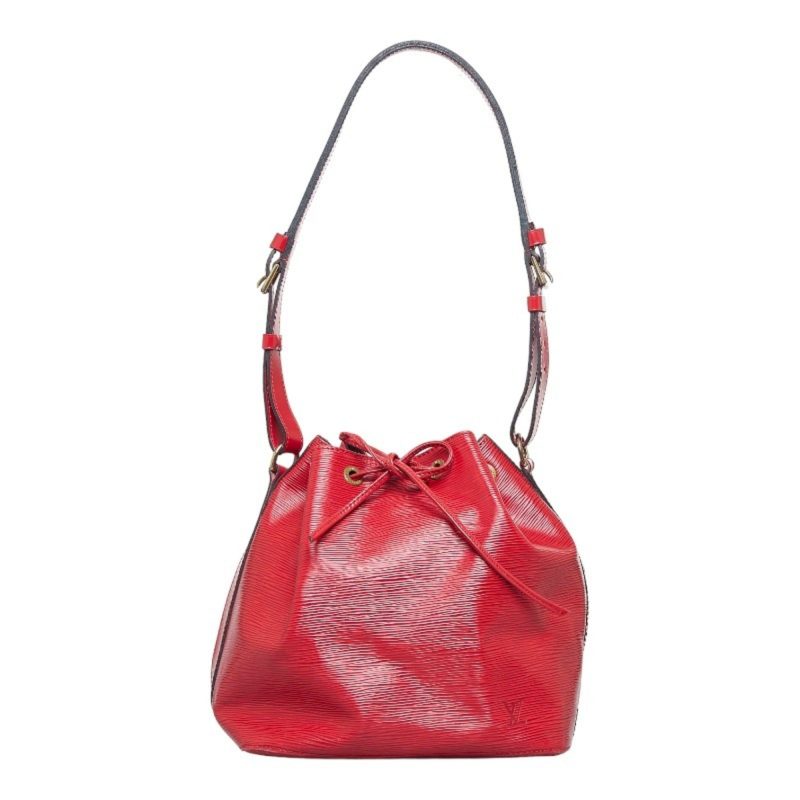 LOUIS VUITTON Epi Petinoe Shoulder Bag M44107 Castilian Red Leather Women's - Image 10