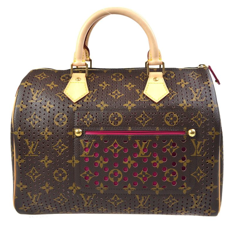 LOUIS VUITTON SPEEDY HAND BAG FUCHSIA MONOGRAM - Image 10