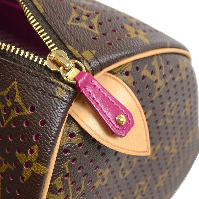 LOUIS VUITTON SPEEDY HAND BAG FUCHSIA MONOGRAM - Image 9