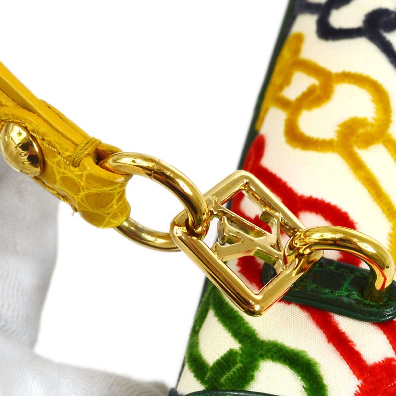 LOUIS VUITTON * 2006 Monogram Dolly Velvet Chains Pochette - Image 6