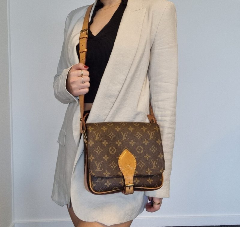 LOUIS VUITTON Cartouchiere PM Crossbody Bag MNG Canvas - Image 2