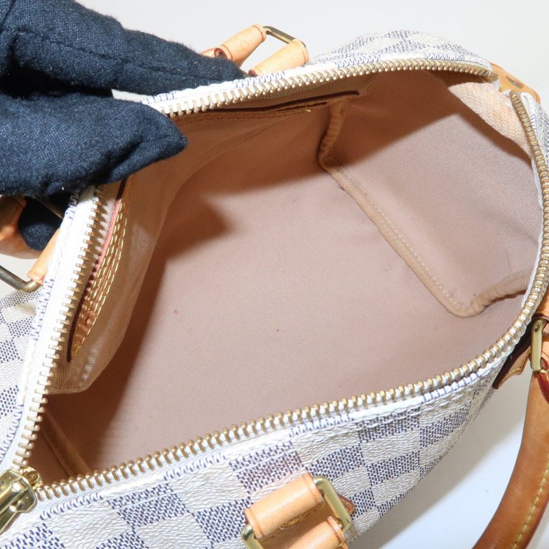 Louis Vuitton Damier Azur Speedy 25 Boston Bag Hand Bag N41534 - Image 20